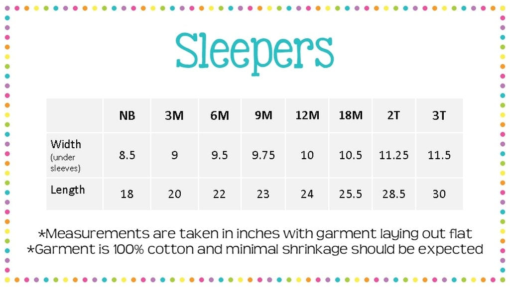 Lilly Baby appliqué embroidery casual script footie and sleeper - multiple print options available
