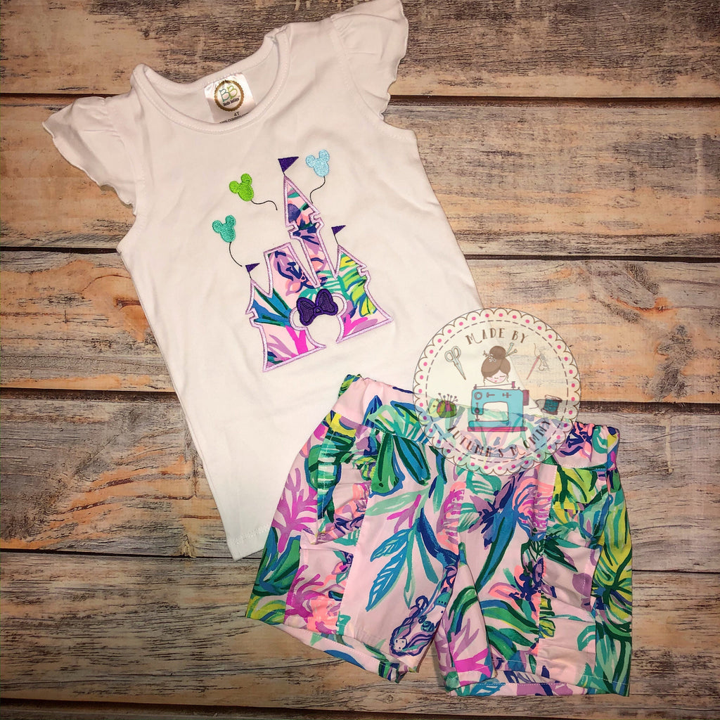 Lilly Girls ruffle front Shorts, Toddler through Girls sizes