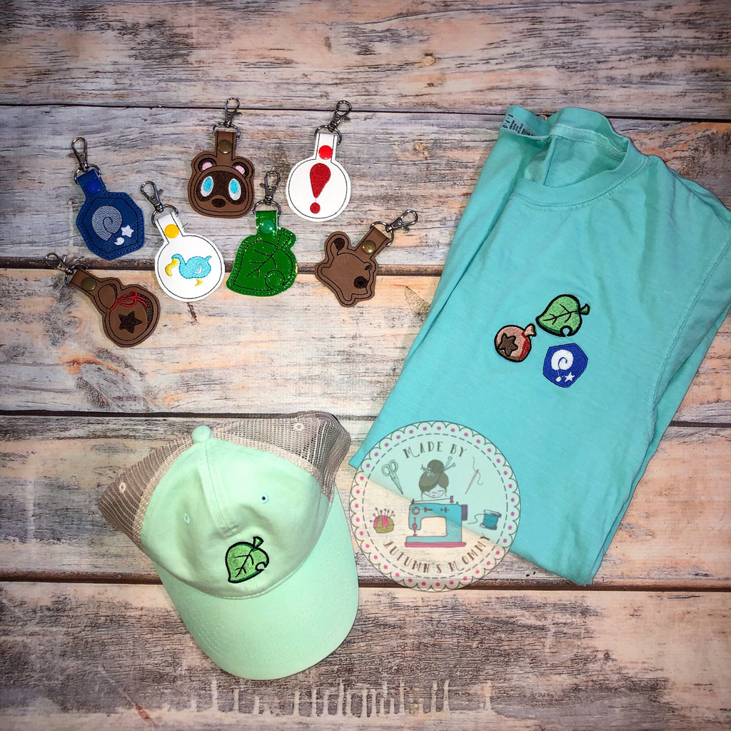 Animal Crossing keychains - key fob - embroidery keychains